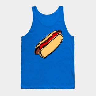 Hot Dog with Sauce Tank Top